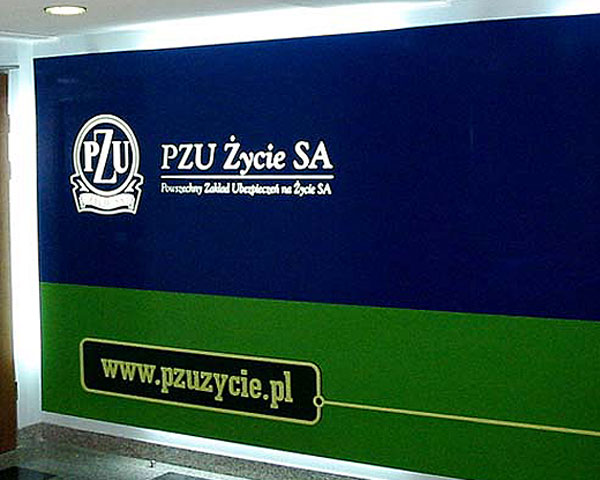 Tablica ozdobna dla PZU Zycie we Wrocławiu.