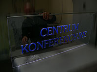 Centrum konferencyjne
podświetlana tablica informacyjna