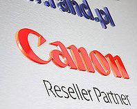 Ozdobny szyld reklamowy
dla partnera firmy Canon