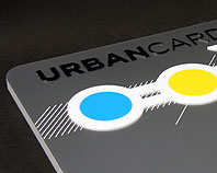 Urban Card ozdobny szyld przestrzenny
do biura sprzedaży