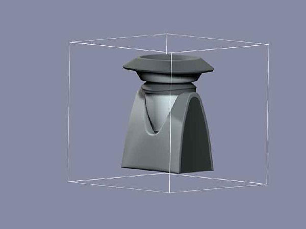 Wizualizacja projekt grawerowania 3d robot kuchenny - widok z tyłu